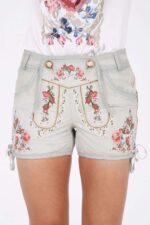 Ladies Flower Nude Lederhosen